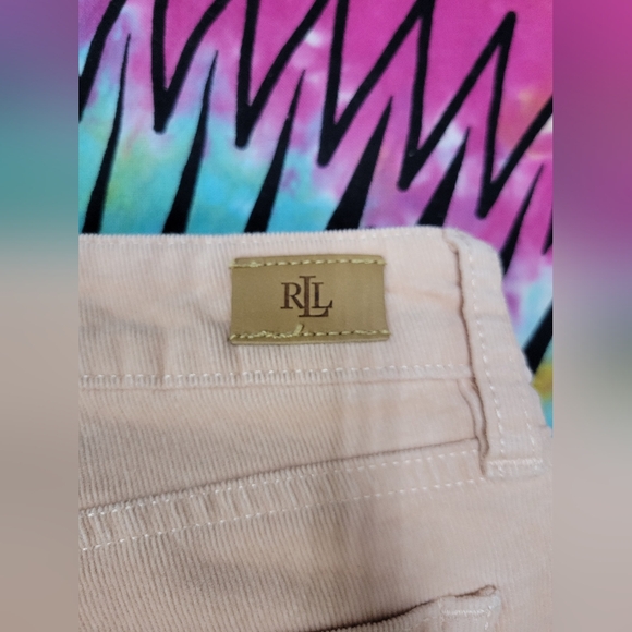 Lauren Ralph Lauren Light Pink Corduroy Pants - Picture 5 of 5